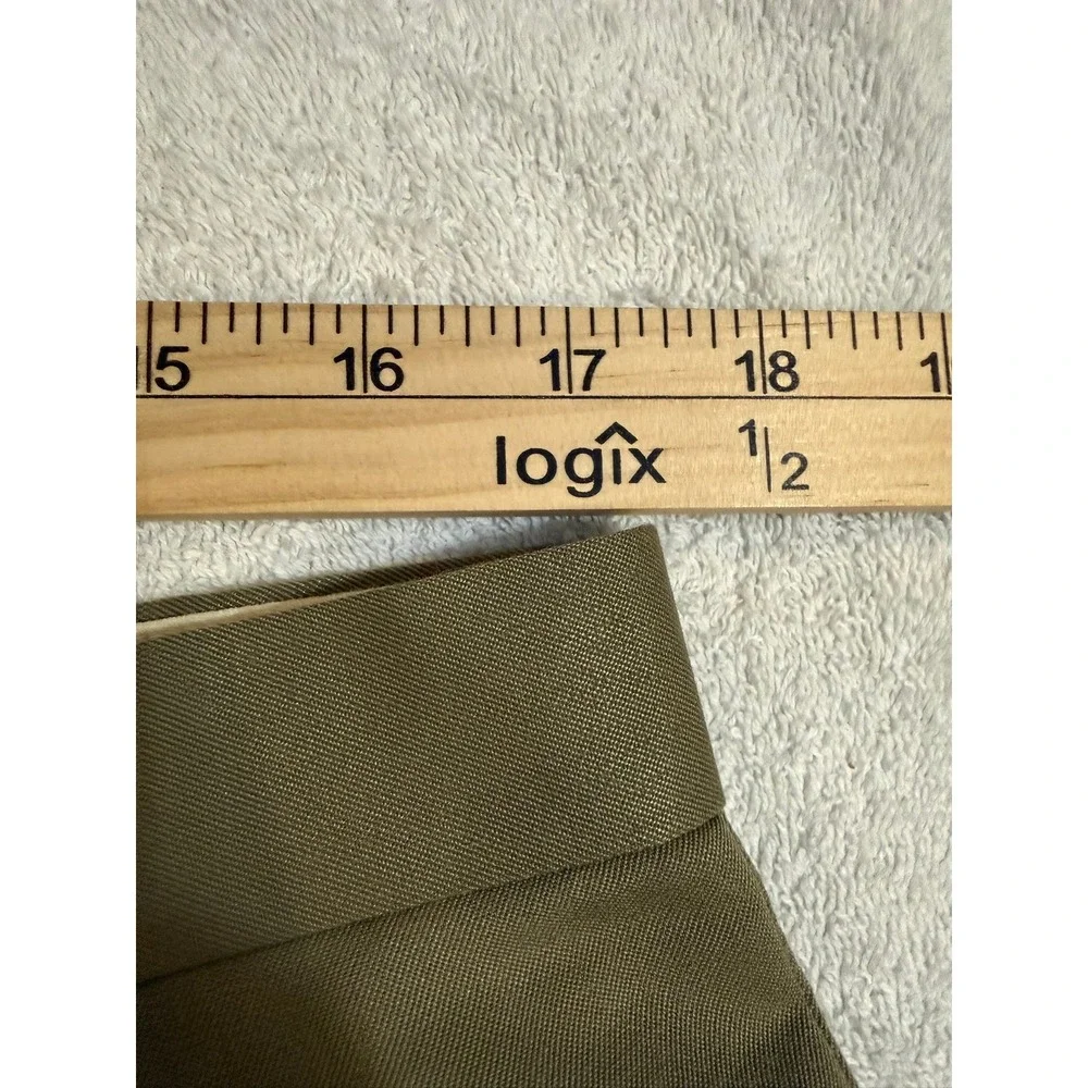 Cutter & Buck Mens Olive Green Flat Front Golf Shorts Size 35
